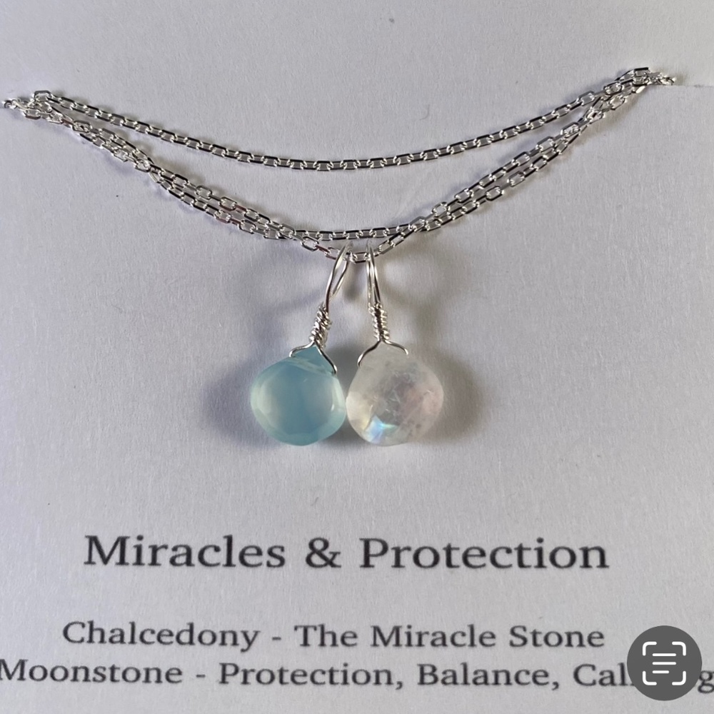 Sterling Silver Gemstone Necklace